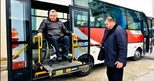 İzmir’de 435 otobüse engelli için asansör