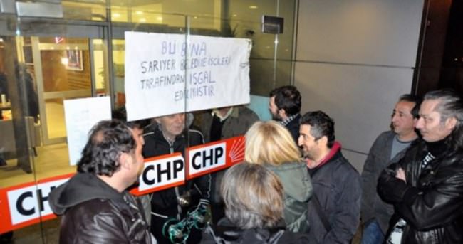 Taşeron işçiler CHP İstanbul İl Başkanlığı bastı