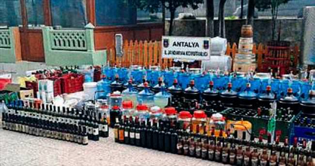 Antalya’da sahte içki operasyonu