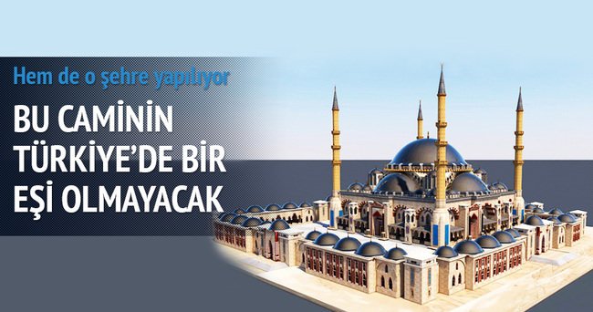 Bu cami Türkiye’de bir ilk olacak