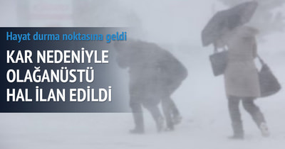 Sırbistan’da kar nedeniyle olağanüstü hal ilan edildi