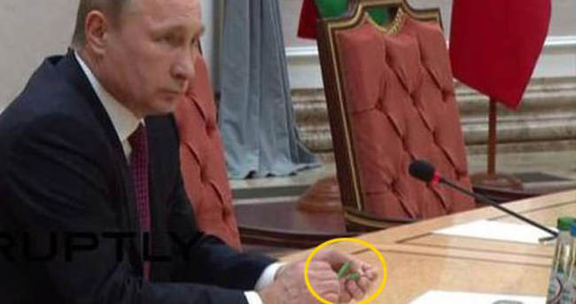 Vladimir Putin kalemi kırdı!