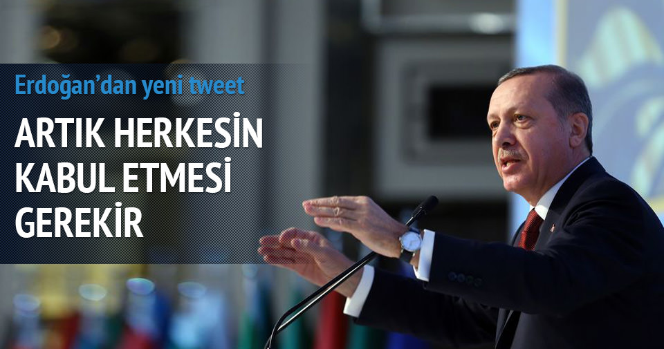 Cumhurbaşkanı Erdoğan'dan yeni tweet: Meşruiyetleri sorgulanıyor