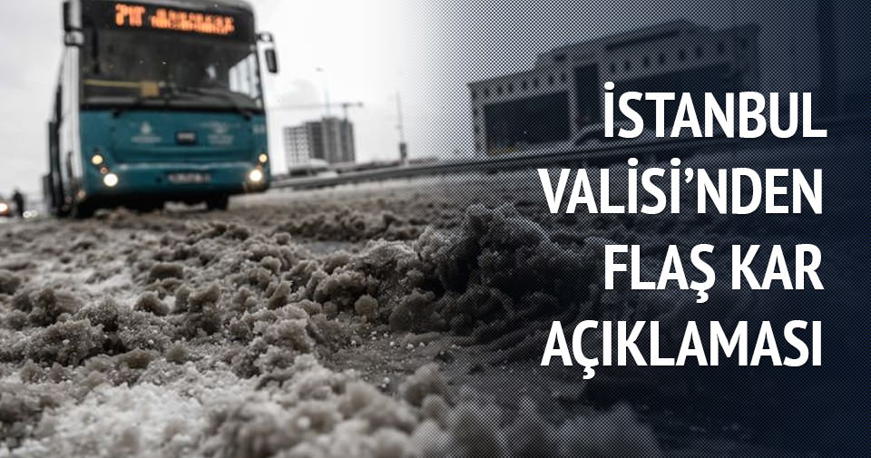 İstanbul Valisi Vasip Şahin’den flaş açıklama
