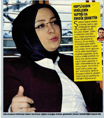 Çiğdem Atabek: “HDP’li Kadın Vekiller De Erkeklere Şiddet Uyguluyor”