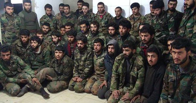 Rejim güçleri içinde Hizbullah militanları