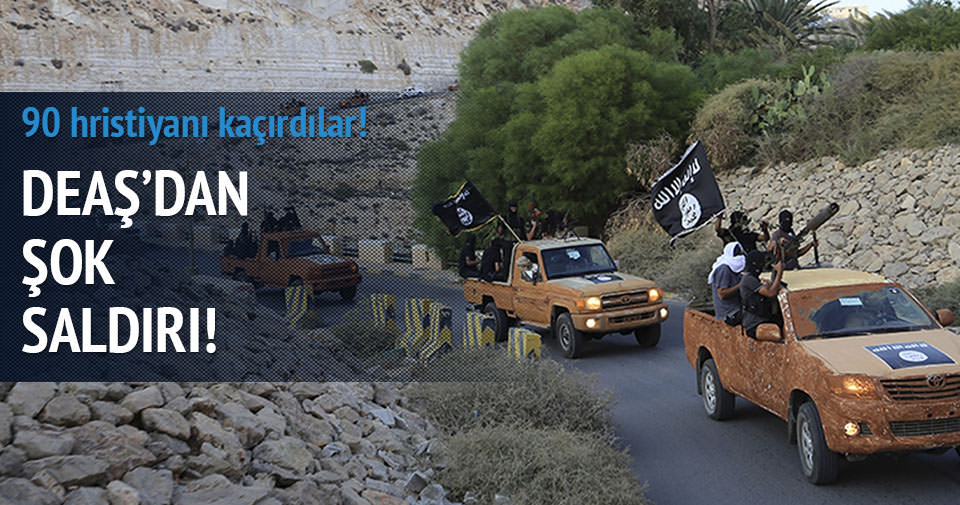 DEAŞ Suriye’ye saldırdı, 90 kişiyi kaçırdı
