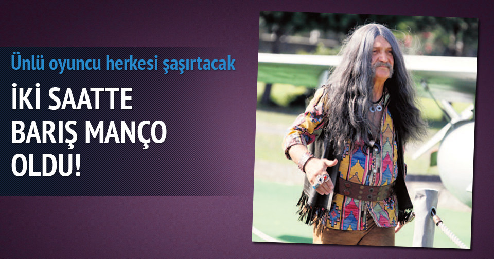 İki saatte Barış Manço oldu! Son Dakika Magazin Haberleri