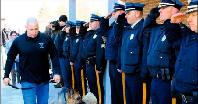 Polis köpeği Judge törenle uğurlandı