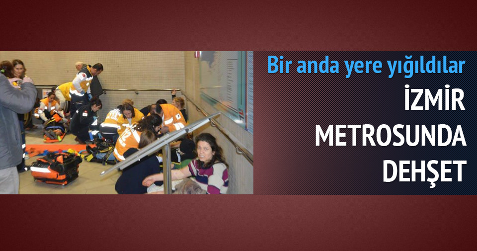 İzmir’de metroda dehşet