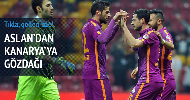Galatasaray’a derbi öcesi kupa morali GS-Manisa özeti ve golleri izle