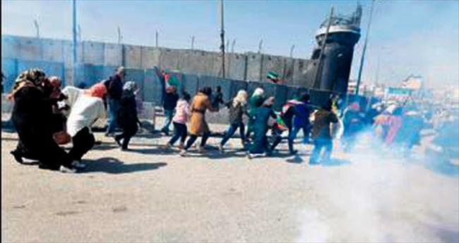 Filistinli kadınların hediyesi gaz bombası