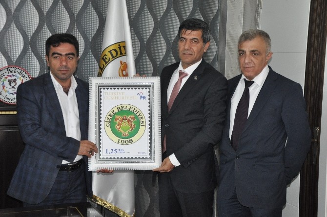 Şırnak PTT Başmüdürlüğü, Cizre Belediyesi’ne Kurumsal Pul Bastırdı
