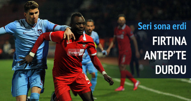Gaziantepspor-Trabzonspor maçı özeti ve golleri Fırtına Antep’te durdu