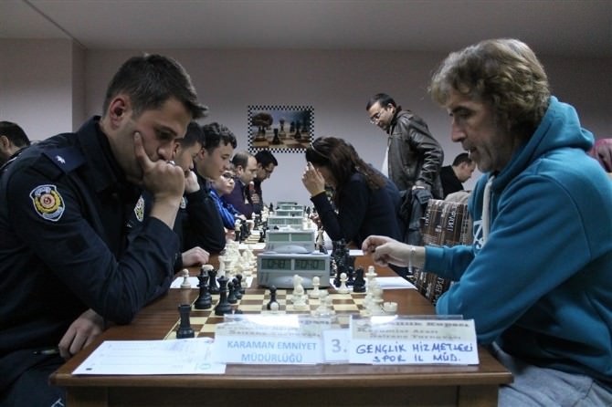 Karaman’da Kurumlararası Satranç Turnuvası