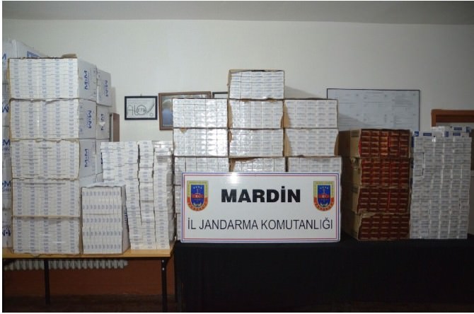 Mardin’de 50 Bin Paket Kaçak Sigara Ele Geçirildi
