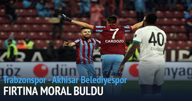 Trabzonspor Akhisar Belediye maçı özeti ve golleri Samba değil horon!