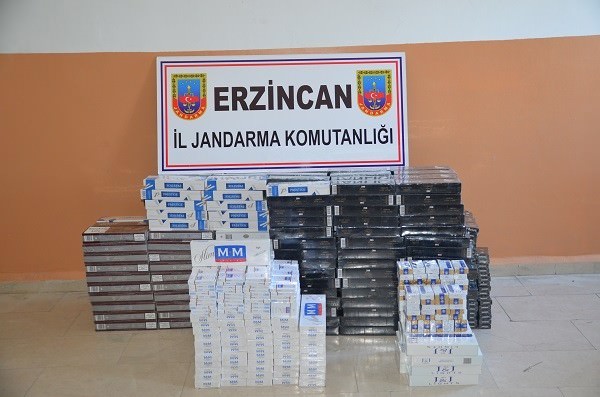 Erzincan’da 5 Bin 806 Paket Kaçak Sigara Ele Geçirildi