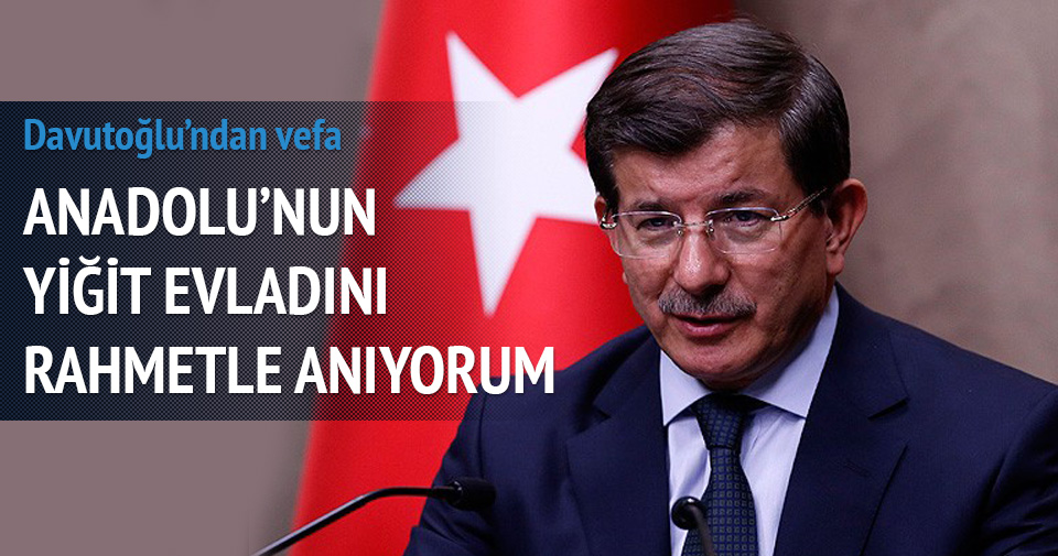 Davutoğlu Yazcıoğlu’nu unutmadı