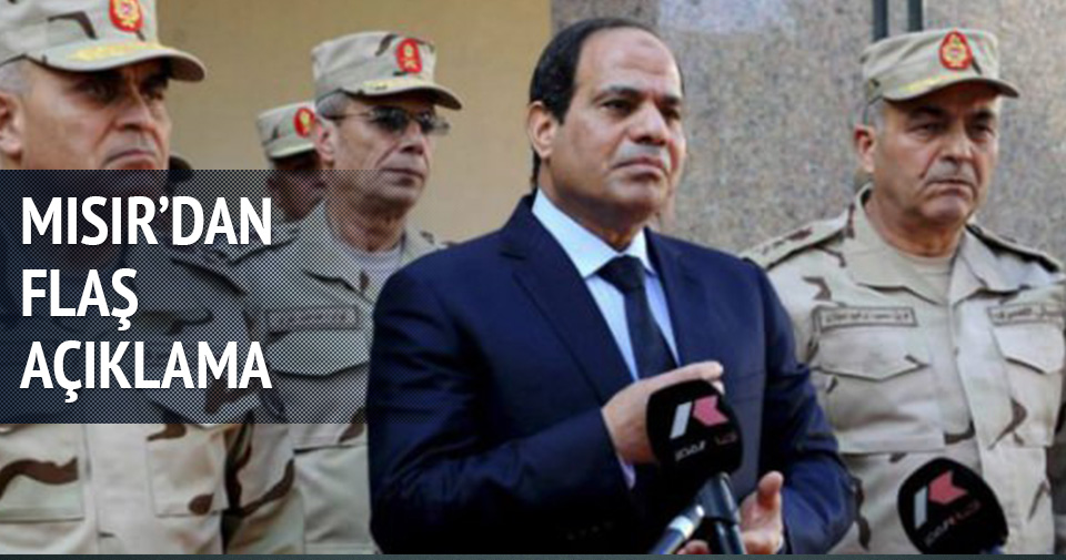 MISIR'DAN AÇIKLAMA: DESTEKLİYORUZ