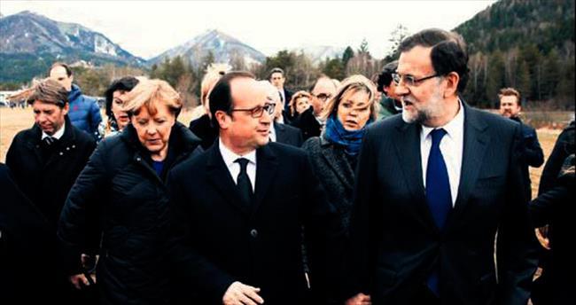 Merkel, Hollande ve Rajoy bölgeye geldi