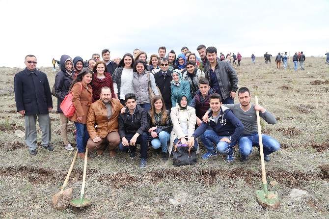 Bozok Üniversitesi Öğrencileri 700 Fidanı Toprakla Buluşturdu