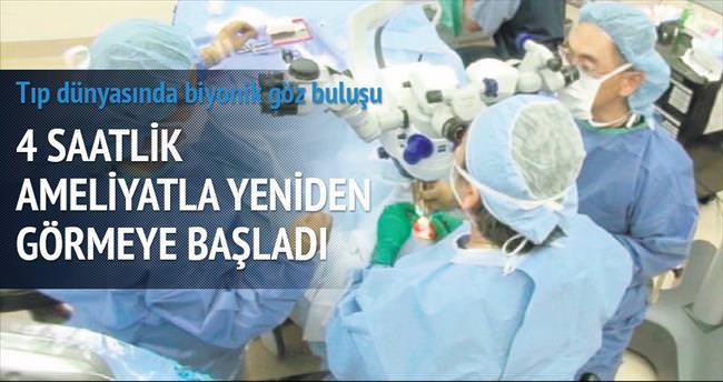 Yaşlı kadına biyonik göz