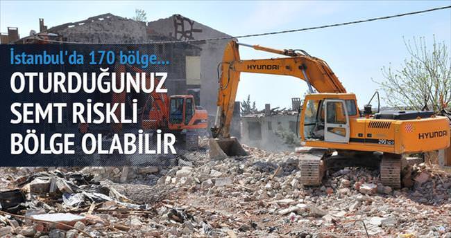 İstanbul’da 170 riskli bölge var