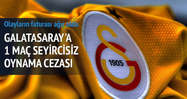 Galatasaray Liv Hospital’a 1 maç ceza!