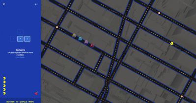 Google Maps Pac-Man’e dönüştü
