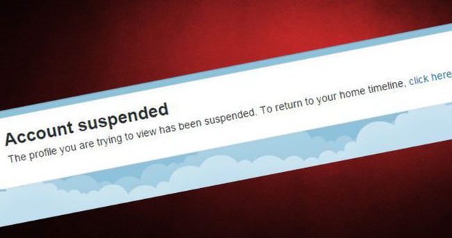 O twitter hesabı kapatıldı