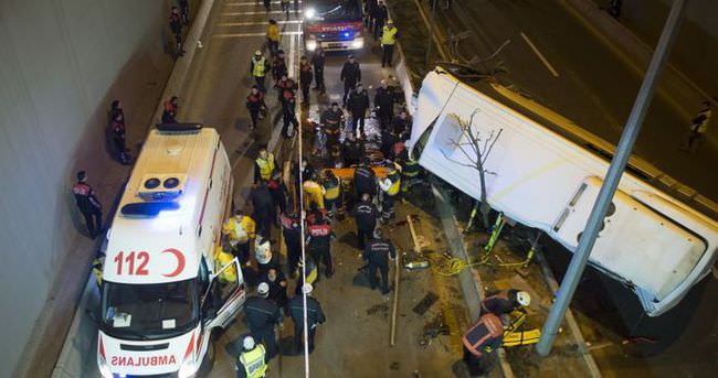 Ankara’da otobüs kazası — Olay yerinden ilk görüntüler - izle