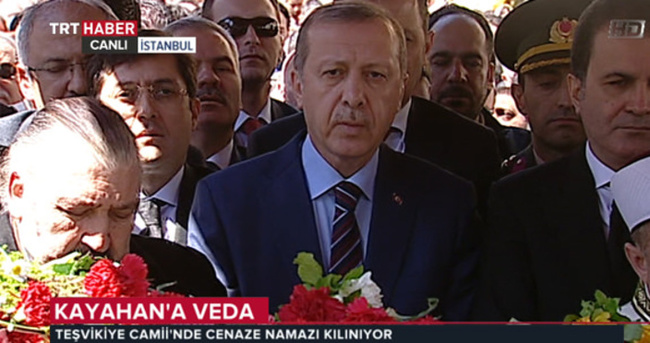 Erdoğan Kayahan’ın cenazesinde