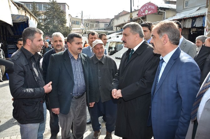 Başkan Gürkan, Kasap Pazarı’nı Ziyaret Etti