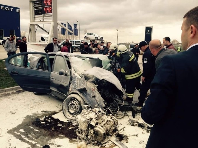 Eskişehir’de Trafik Kazası: 1 Ağır Yaralı