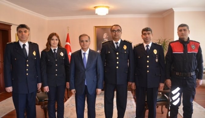Polis Teşkilatından Vali Tapsız’a Ziyaret