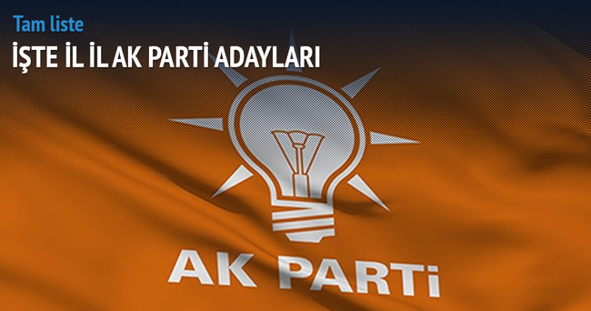 AK Parti adayları belli oldu! İşte o sürpriz isimler!