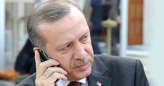 Erdoğan’dan sürpriz telefon