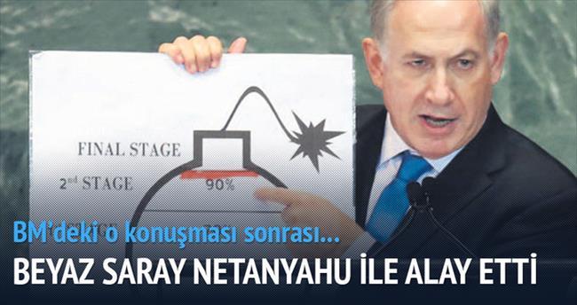 Beyaz Saray Netanyahu’nun nükleer grafiğiyle alay etti