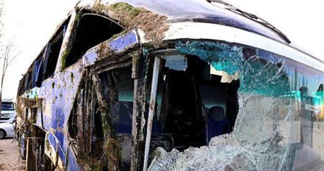 Eskişehir’de yolcu otobüsü devrildi