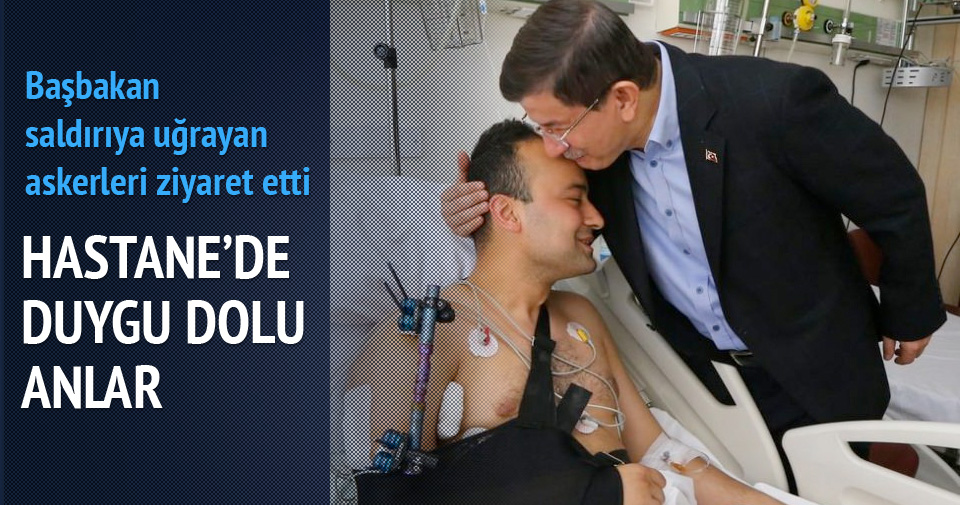 Başbakan Davutoğlu hastaneye gitti