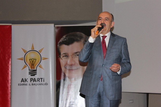 Sağlık Bakanı Müezzinoğlu Edirne’de Partililerle Bir Araya Geldi