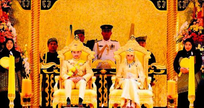 Brunei Prensi’ne altın düğün
