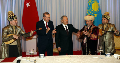 Erdoğan’a Kazakistan’da Dombra sürprizi