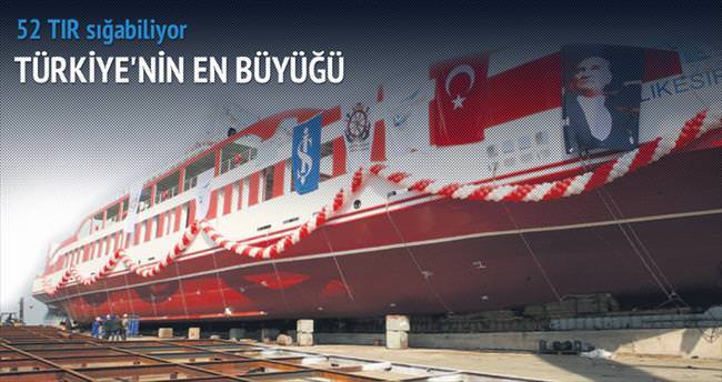 Türkiye’nin en büyük Ro-Ro gemisi denizde