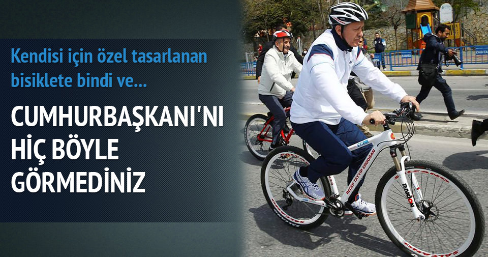 Erdoğan, Cumhurbaşkanlığı Türkiye Bisiklet Turu’nda pedal çevirdi