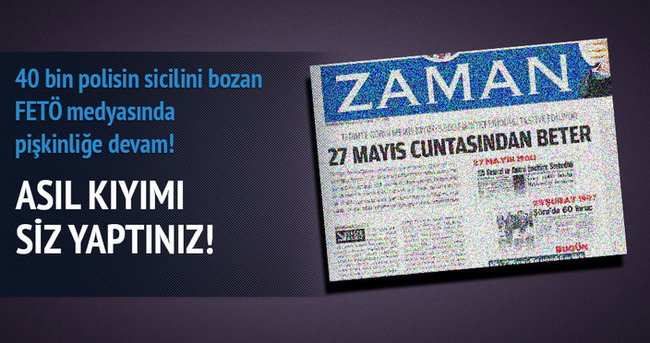 Asıl kıyımı siz yaptınız