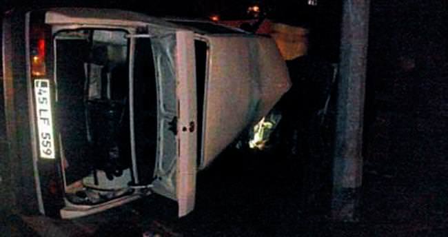 Salihli’de otomobil takla attı: 1 ölü