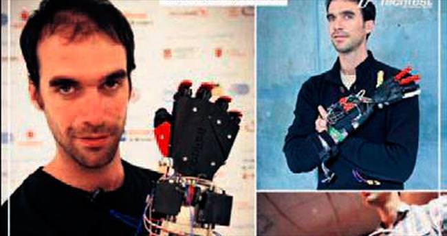 Kendine robot protez kol yaptı