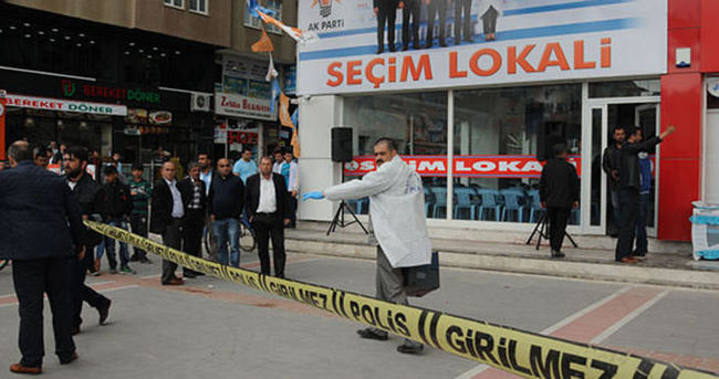 AK Parti seçim bürosu saldırısında 2 kişi gözaltına alındı